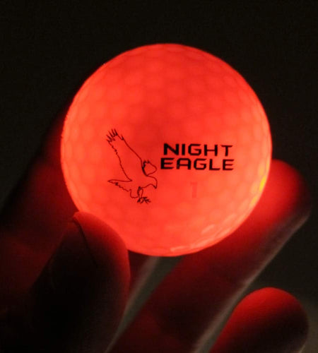 Light up LED Golf Balls (6 Ball Pack) - Professional Glowing Golf Balls with Internal LED Lights