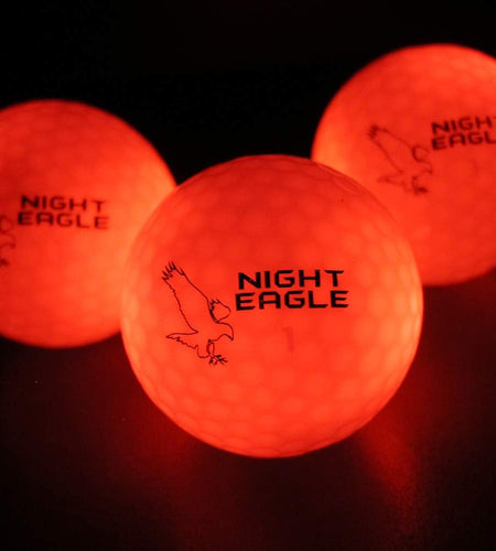 Light up LED Golf Balls (6 Ball Pack) - Professional Glowing Golf Balls with Internal LED Lights