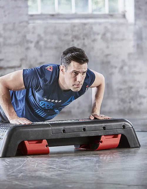 Load image into Gallery viewer, Fitness Multipurpose Adjustable Aerobic and Strength Training Workout Deck with Incline and Decline Bench Configurations
