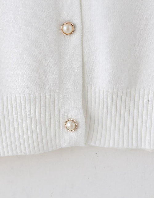 Load image into Gallery viewer, Girls Cardigan Sweater School Uniforms Button Long Sleeve Knit Tops
