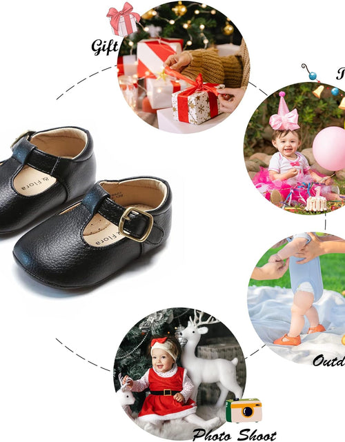 Load image into Gallery viewer, Soft Sole Leather Baby Shoes - Infant Baby Walking Shoes Moccasinss Rubber Sole Crib Shoes
