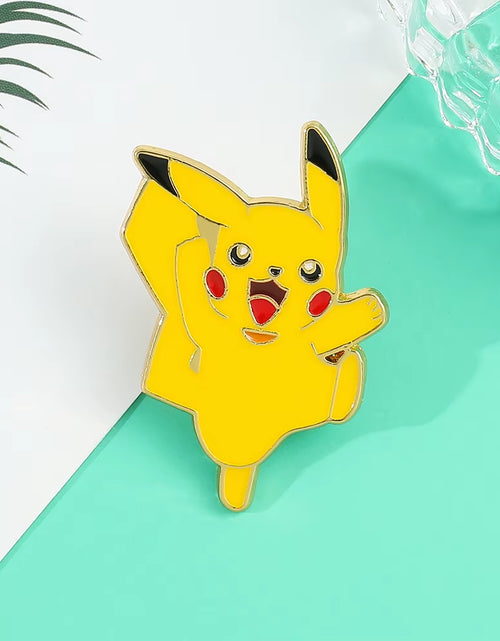 Load image into Gallery viewer, Anime Brooch Pins for Backpack Brooch Pokeball Gengar Meowth Pikachu Squirtle Cute Enamel Pin Kids Gift Accessories
