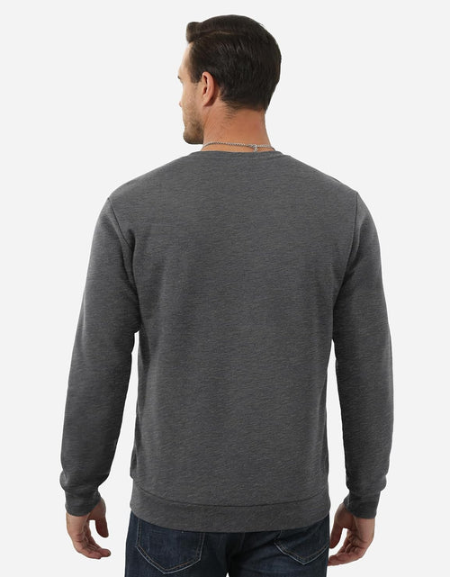 Load image into Gallery viewer, Men&#39;S Fleece Sweatshirts Warm Sherpa Lined Heavy Thicken Underwear Winter Crewneck Pullover Tops Shirts
