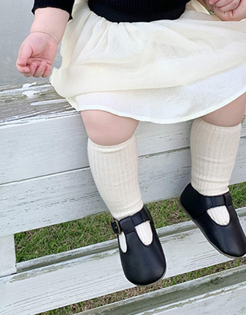 Load image into Gallery viewer, Soft Sole Leather Baby Shoes - Infant Baby Walking Shoes Moccasinss Rubber Sole Crib Shoes
