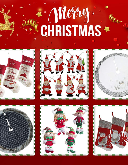 Load image into Gallery viewer, 20&#39;&#39; Cute Cat Christmas Stockings Embroidered Xmas Socks Holiday Party Pet Theme Gift for Kitty
