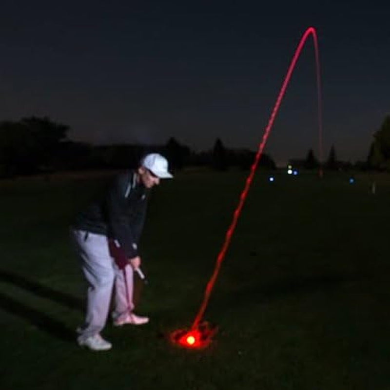 Light up LED Golf Balls (6 Ball Pack) - Professional Glowing Golf Balls with Internal LED Lights