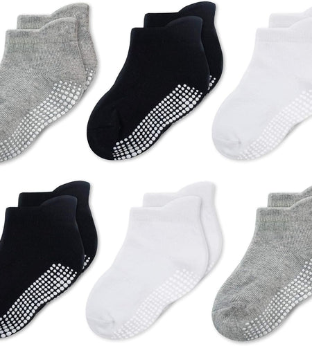 Baby Non Slip Socks Toddler Socks with Grips Ankle for Infants Kids Little Girls Boys