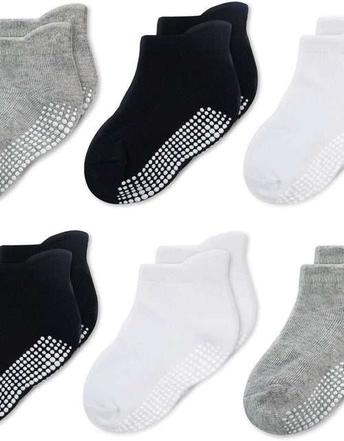 Load image into Gallery viewer, Baby Non Slip Socks Toddler Socks with Grips Ankle for Infants Kids Little Girls Boys
