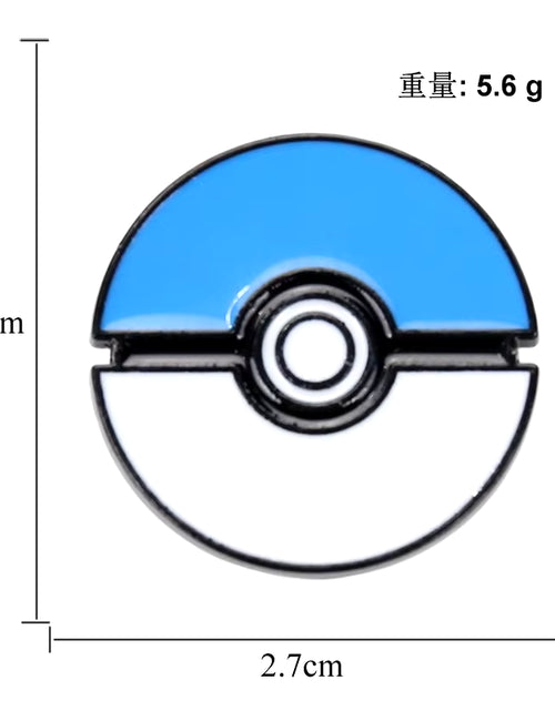 Load image into Gallery viewer, Anime Brooch Pins for Backpack Brooch Pokeball Gengar Meowth Pikachu Squirtle Cute Enamel Pin Kids Gift Accessories
