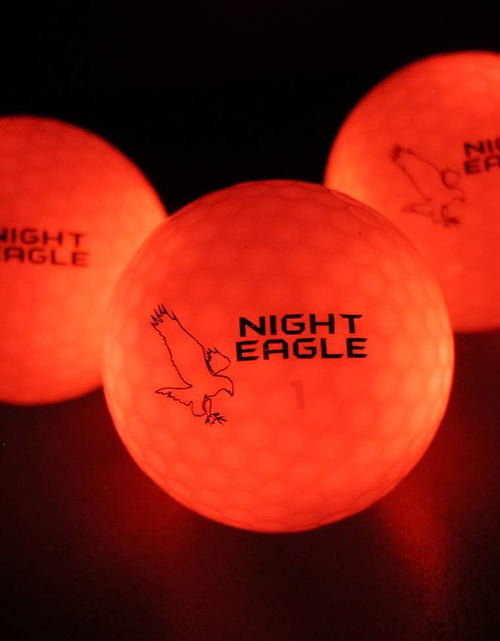 Load image into Gallery viewer, Light up LED Golf Balls (6 Ball Pack) - Professional Glowing Golf Balls with Internal LED Lights
