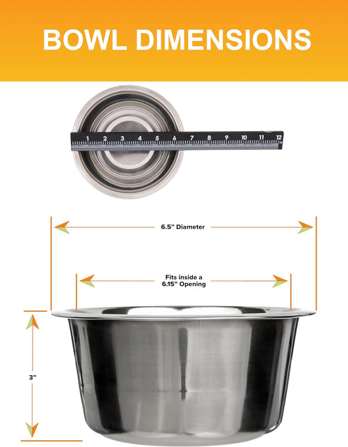 Load image into Gallery viewer, Stainless Steel Dog and Cat Bowls - Neater Feeder Deluxe or Express Extra Replacement Bowl (Metal Food and Water Dish) (5 Cup)
