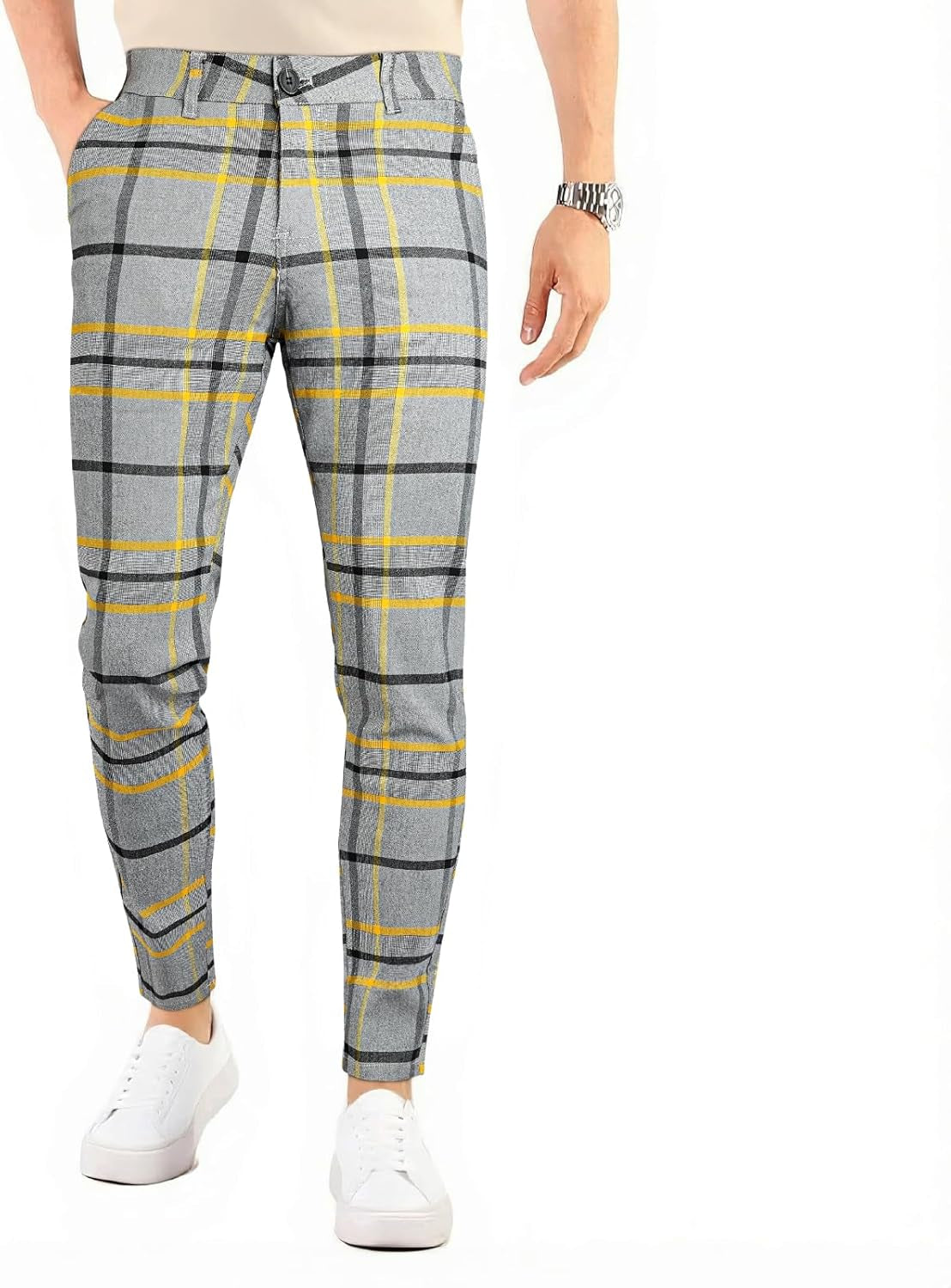 Mens Casual Pants Slim Fit Stretch Pants for Men