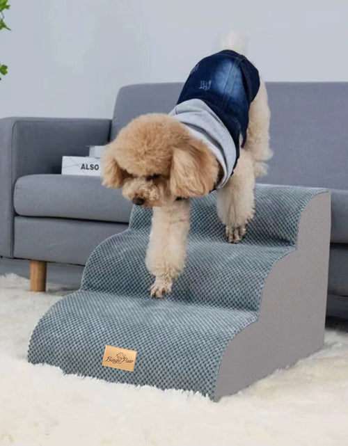 Load image into Gallery viewer, Pet Training Stairs with Removable Cover, 3, 4, 5 Steps, Bed, Sofa, Cats, Ladder, Ramp, XL
