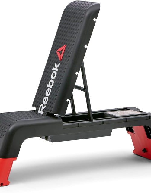 Load image into Gallery viewer, Fitness Multipurpose Adjustable Aerobic and Strength Training Workout Deck with Incline and Decline Bench Configurations
