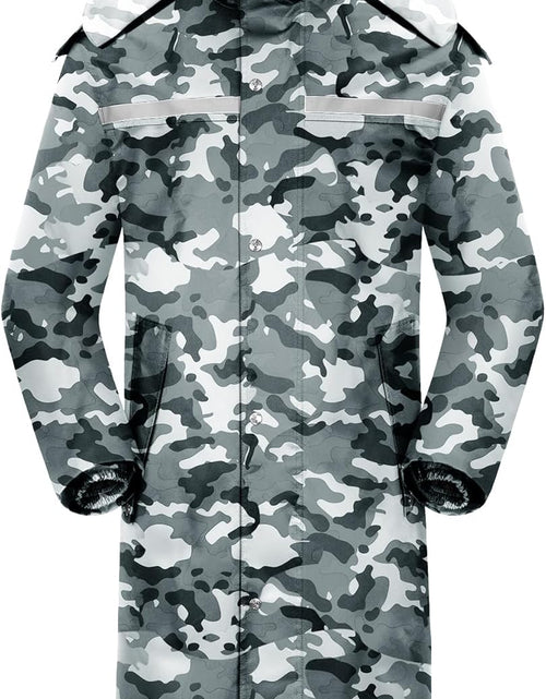 Load image into Gallery viewer, Raincoat Waterproof Long Rain Jacket Lightweight Rainwear Reflective with Packable Hood for Men Women Adults
