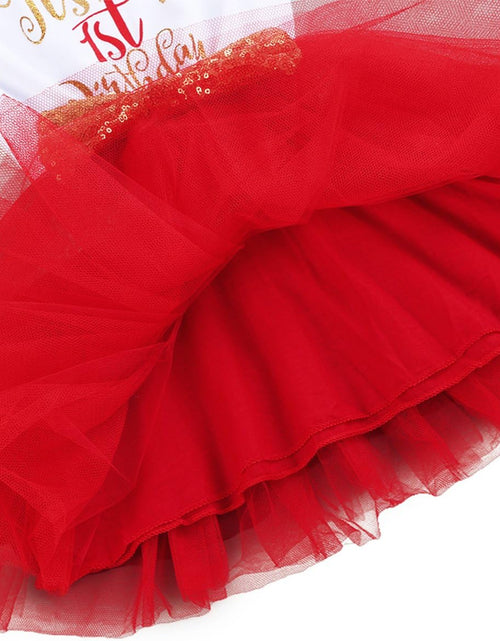 Load image into Gallery viewer, Baby Girls Newborn It&#39;S My 1St/2Nd Birthday Cake Smash Shinny Printed Sequin Bow Tutu Princess Dress
