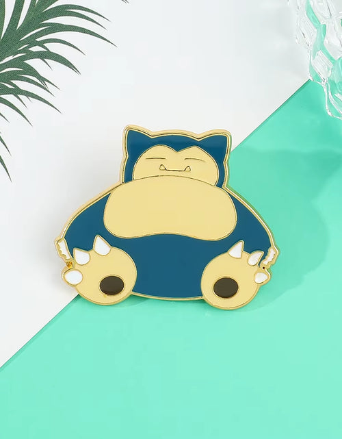 Load image into Gallery viewer, Anime Brooch Pins for Backpack Brooch Pokeball Gengar Meowth Pikachu Squirtle Cute Enamel Pin Kids Gift Accessories
